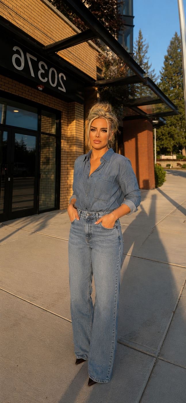 Off-duty — double denim